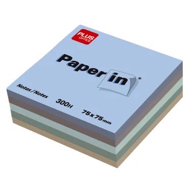 BLOC NOTAS ADHESIVAS PAPER IN PLUS OFFICE 75 X 75 MM BURGUNDY