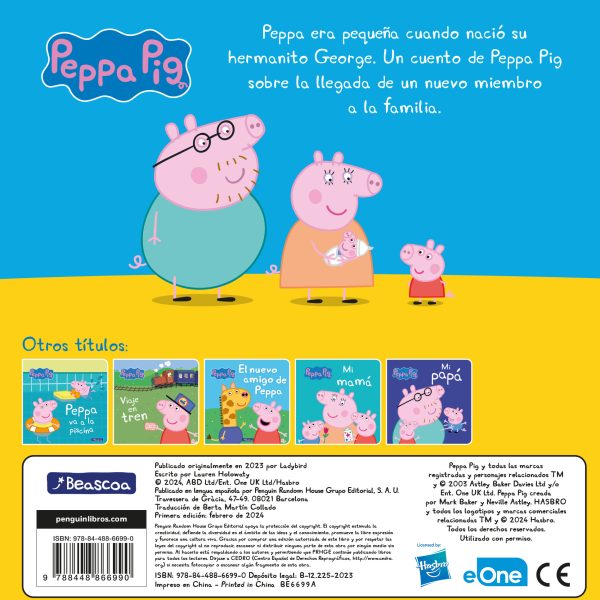 PEPPA PIG. LIBRO DE CARTÓN - PEPPA PIG Y EL BEBÉ