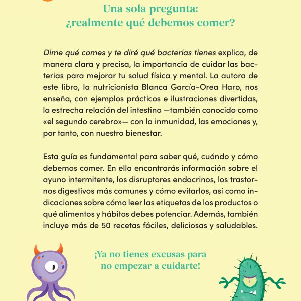 DIME QUÉ COMES Y TE DIRÉ QUÉ BACTERIAS TIENES (CAMPAÑA DE VERANO EDICIÓN LIMITAD