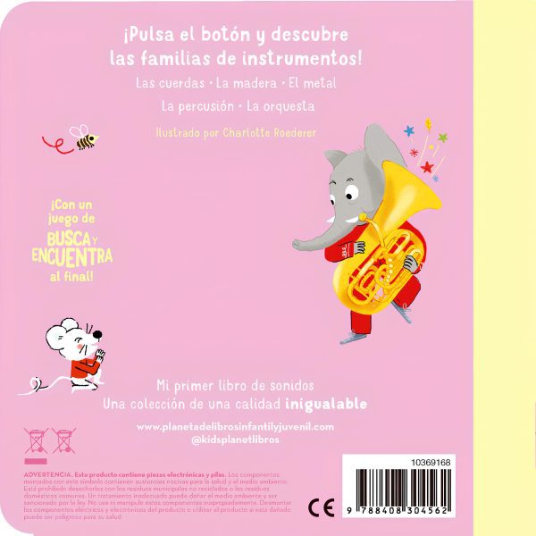 LA MUSICA DE LA ORQUESTA. MI PRIMER LIBRO DE SONID