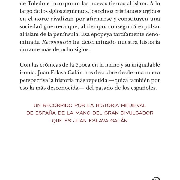 LA RECONQUISTA CONTADA PARA ESCÈPTICOS