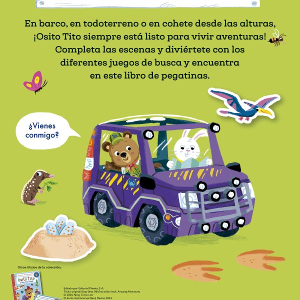 OSITO TITO. MI PRIMER LIBRO DE PEGATINAS. AVENTURAS