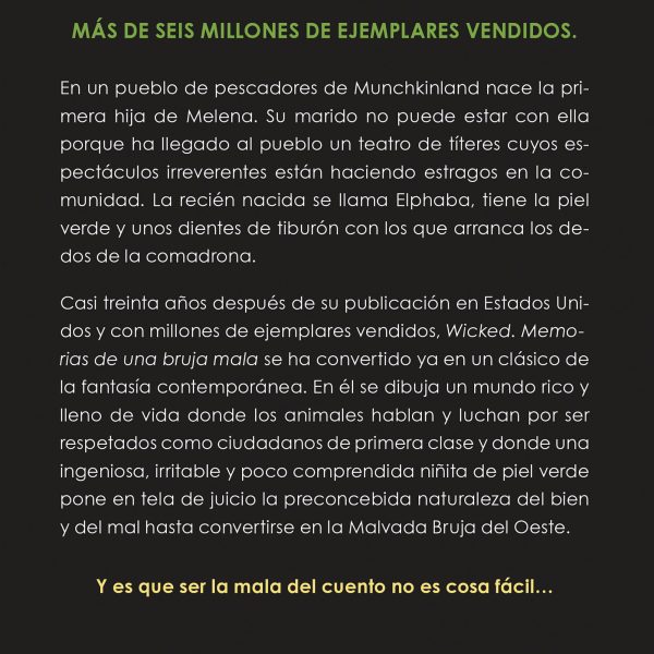 WICKED. MEMORIAS DE UNA BRUJA MALA (ED. PELICULA)