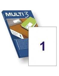 MULTI-3 ETIQUETAS 210X297 100 HOJAS