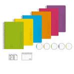 BLOC ESPIRAL TAPA PP CAMPUS A4 120 HOJAS MICROPERFORADO 5X5