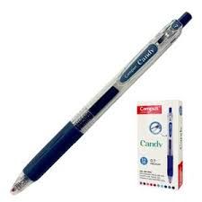 BOLIGRAFO CAMPUS CANDY AZUL NEGRO 0.7 GEL