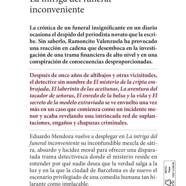 LA INTRIGA DEL FUNERAL INCONVENIENTE