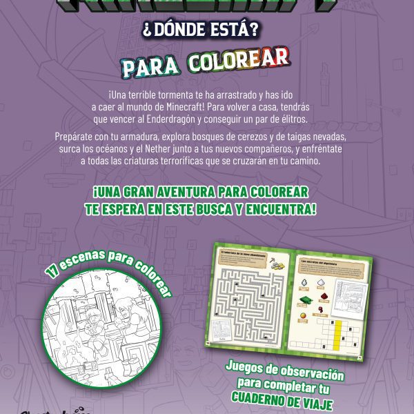 MINECRAFT. ¿DÓNDE ESTÁ? PARA COLOREAR