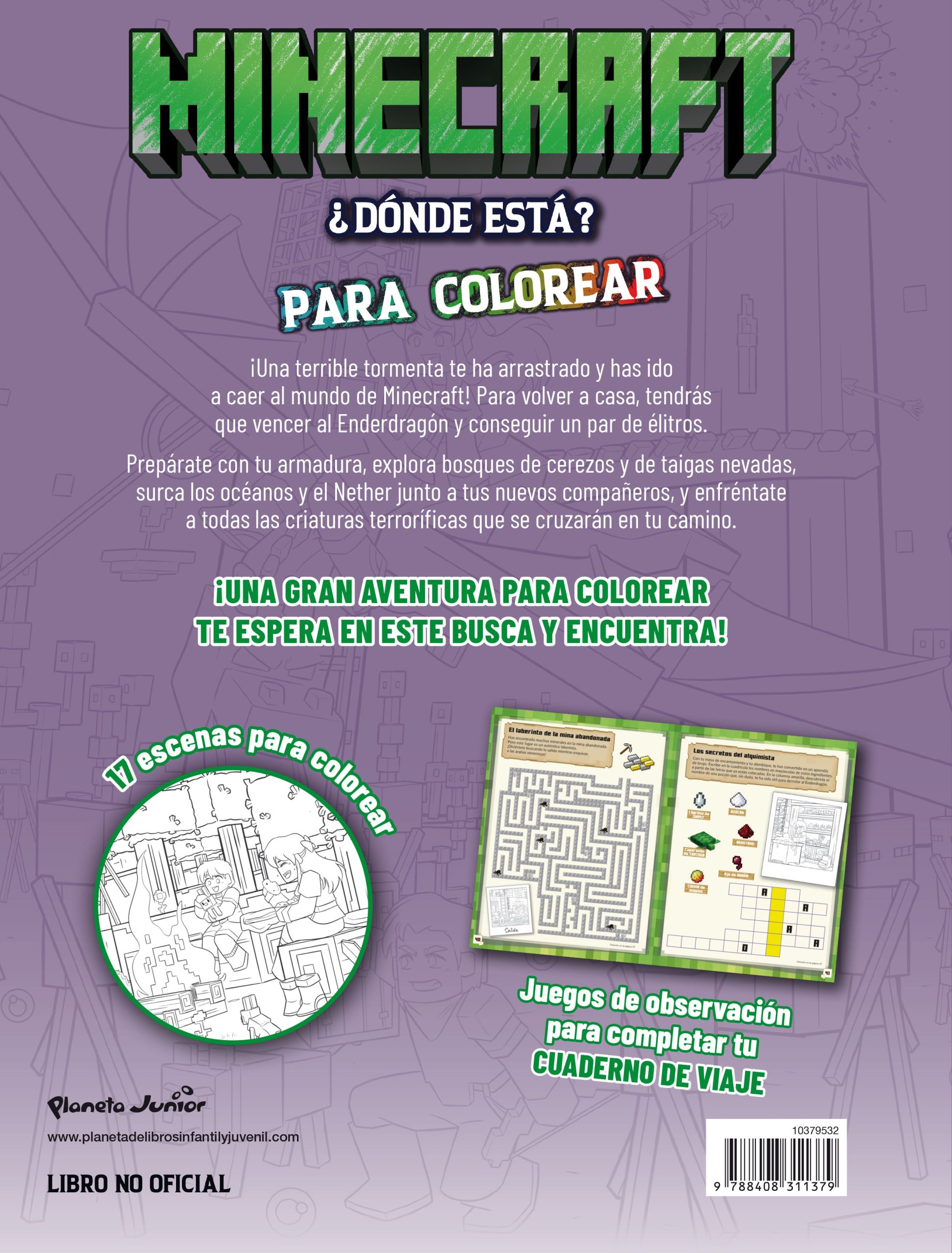 MINECRAFT. ¿DÓNDE ESTÁ? PARA COLOREAR