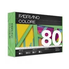 PAQUETE A4 500H 80G  VERDE PISELLO.FABRIANO