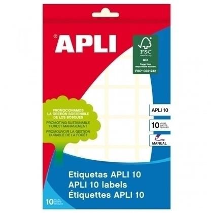 APLI ETIQUETAS ADHESIVAS 50X149MM ESCRITURA MANUAL C/ROMOS 2 X 10H BLANCO