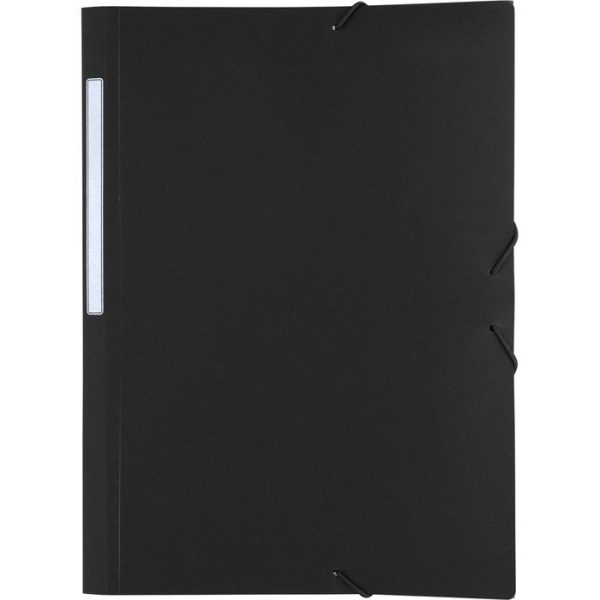 CARPETA GOMAS PLASTICO NEGRA GRAFOPLAS