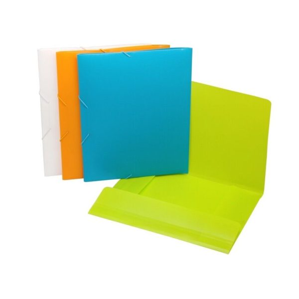 CARPETA GOMAS Y SOLAPAS A4 OPACA PP BISMARK