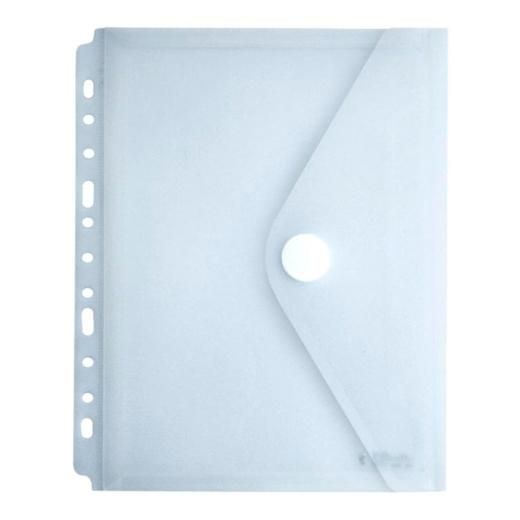 OFFICE BOX SOBRE MULTITALADRO A5 FUELLE CON CIERRE V-LOCK PP TOUCH CRISTAL TRANSPARENTE