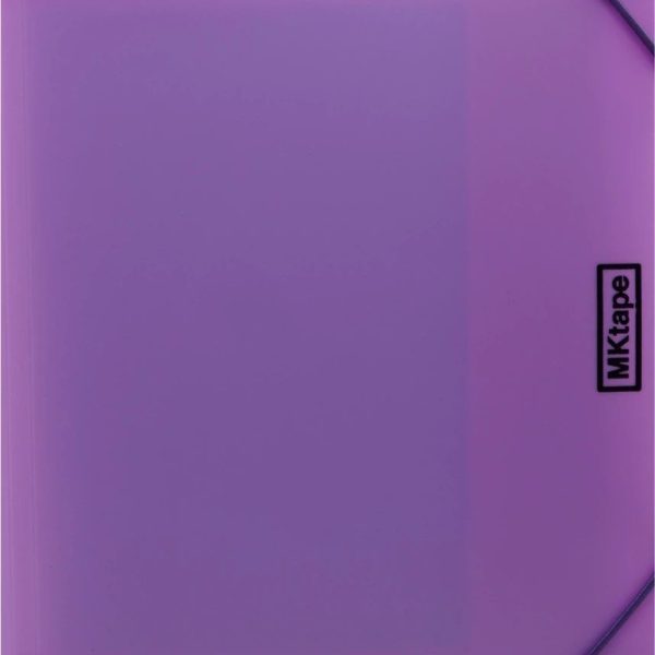 CARPETA A5 PP GOMAS Y SOLAPAS LILA PASTEL