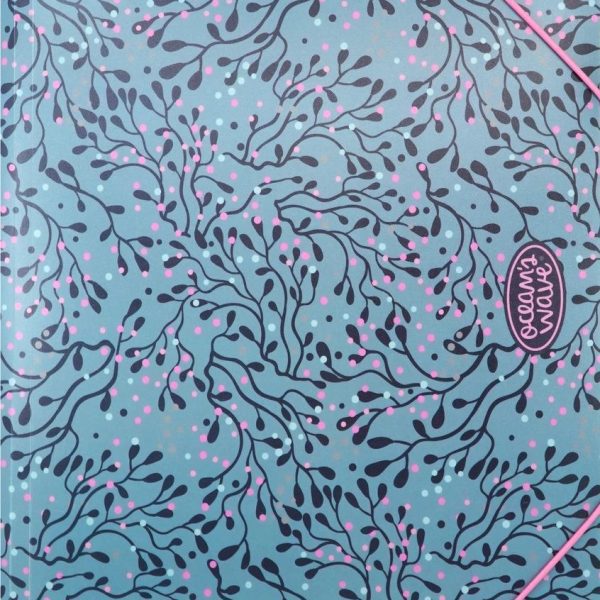 CARPETA FOLIO POLIPROPILENO IMPRESO GOMAS Y SOLAPAS CORALOCEAN'S WAVE