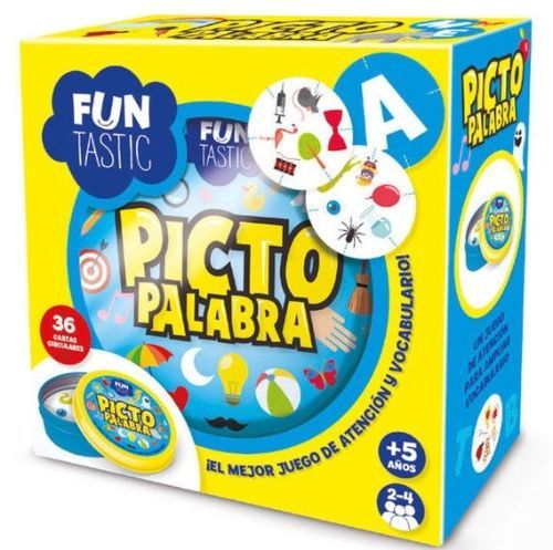 CARTAS REDONDAS FUNTASTIC PICTO PALABRA CON CAJA