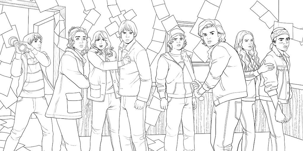 STRANGER THINGS. EL LIBRO OFICIAL PARA COLOREAR DE LA SERIE COMPLETA - Imagen 3