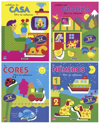 ADHESIVOS DIDÁCTICOS (4 TÍTULOS)