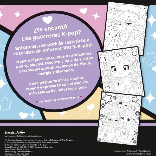 LIBRO PARA COLOREAR K-POP