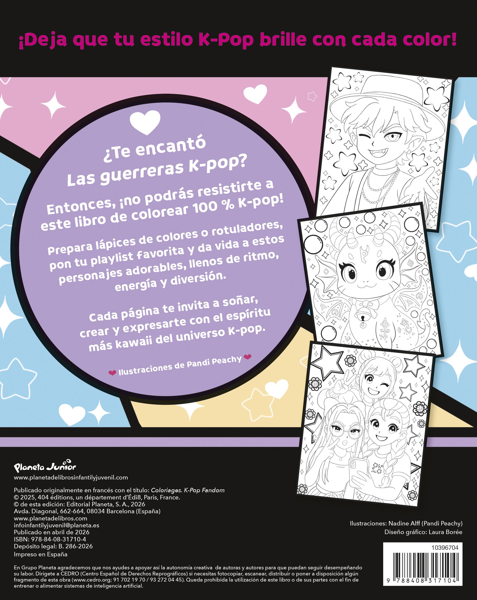 LIBRO PARA COLOREAR K-POP