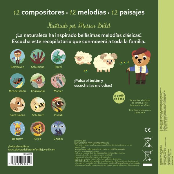 MELODÍAS CLÁSICAS DE LA NATURALEZA. MI PRIMER LIBRO DE SONIDOS