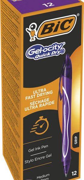 BOLIGRAFO BIC GEL OCITY QUICK DRY LILA