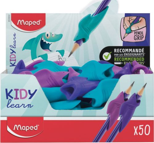 ADAPTADOR TIBURON DE LAPICEROS ERGONOMICO COLORES SURTIDOS