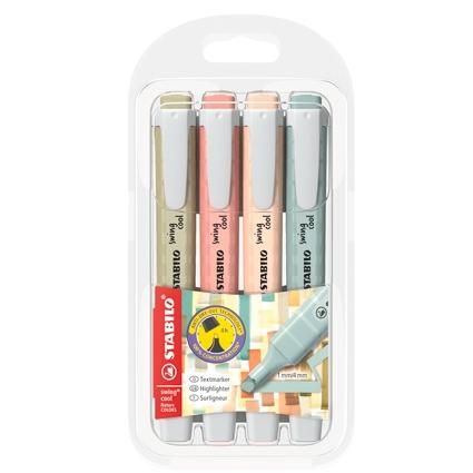 STABILO MARCADOR FLUORESCENTE SWING COOL NATURECOLORS C/SURTIDOS BLÍSTER 4 UD