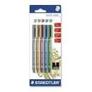 BLISTER 5 ROTULADOR STAEDTLER METAL