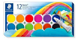 CAJA METÁLICA ACUARELAS 12 COLORES STAEDTLER