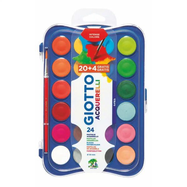 ESTUCHE 20+4 ACUARELAS GIOTTO