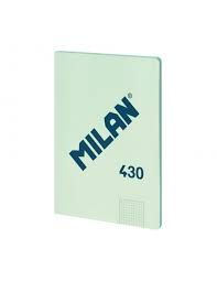 MILAN LIBRETA ENCOLADA A4 PAPEL CUADRICULA 48H SERIE 1918 VERDE