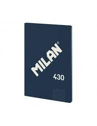 MILAN LIBRETA ENCOLADA A4 PAPEL CUADRICULA 48H SERIE 1918 AZUL