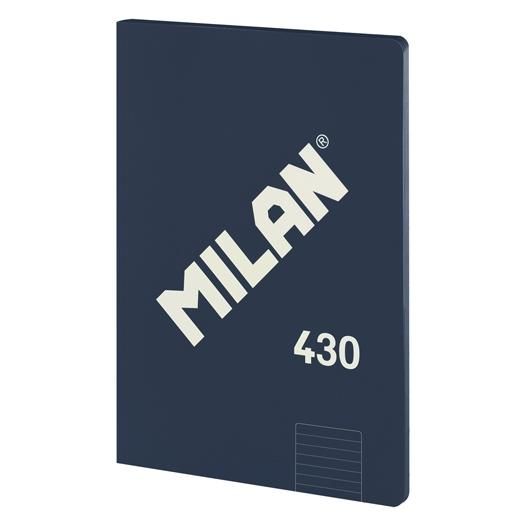 MILAN LIBRETA ENCOLADA A4 PAPEL PAUTADO 48H SERIE 1918 AZUL