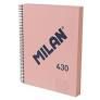 MILAN CUADERNO A4 TD CUADRICULA 120 H 430 ROSA