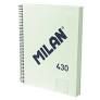 BLOC ESPIRAL MILAN 120 HOJAS A4 HORIZONTAL VERDE