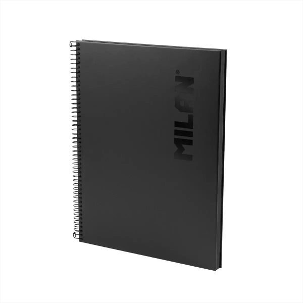 CUADERNO A4 TAPA DURA, PAPEL A LÍNEAS, 80 HOJAS DE 95 GR/M², SHADOW