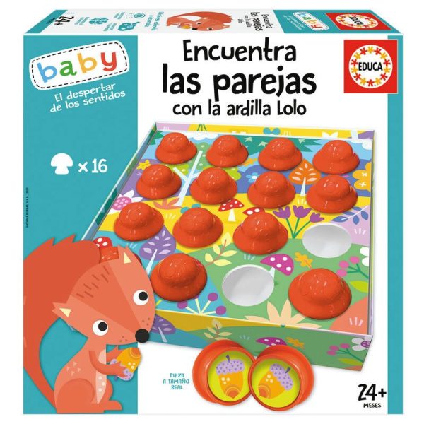 BABY EDUCATIVOS * ENCUENTRA LAS PAREJAS CON LA ARDILLA LOLO