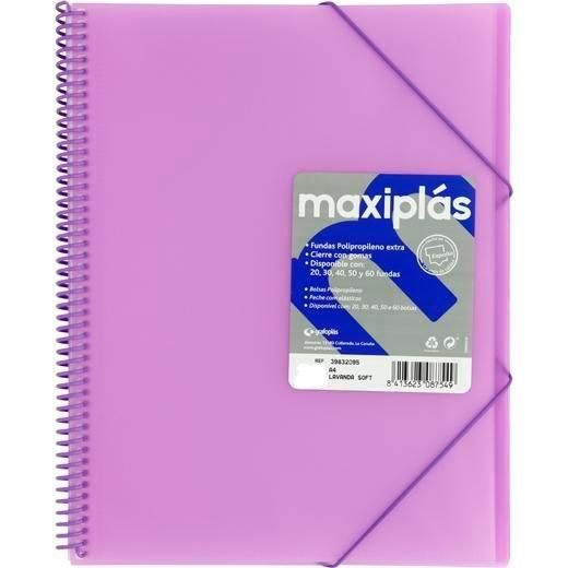 CARPETA 30 FUNDAS LILA GRAFOPLAS