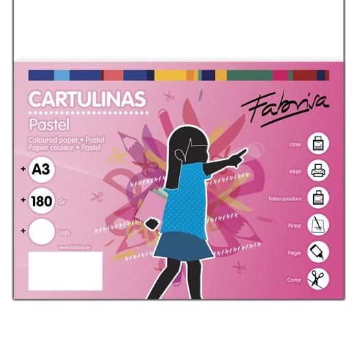 FABRISA CARTULINA 180G A3 50H BLANCO