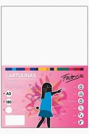 PACK 100H CARTULINA COLOR 180GR A3 BLANCO