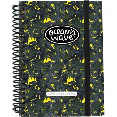 AGENDA ESCOLAR BY OCEAN´S WAVE 26-27 A5 TAPA CARTÓN SEMANA VISTA MAX OCEAN'S WAVE