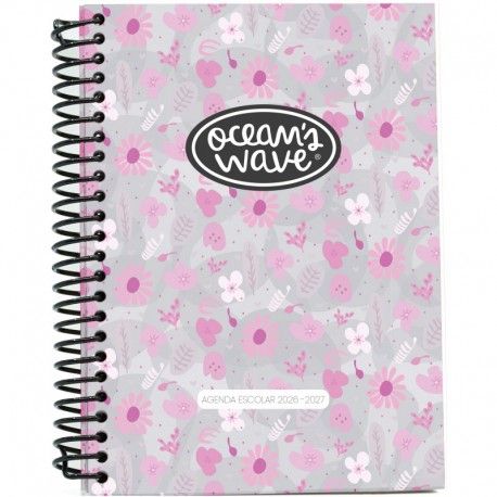 AGENDA ESCOLAR BY OCEAN´S WAVE 26-27 A5 TAPA POLIPROPILENO SEMANA VISTA NARI OCEAN'S WAVE