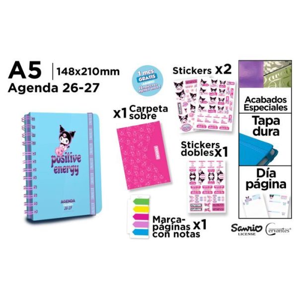 AGENDA ESCOLAR KUROMI D/P MP