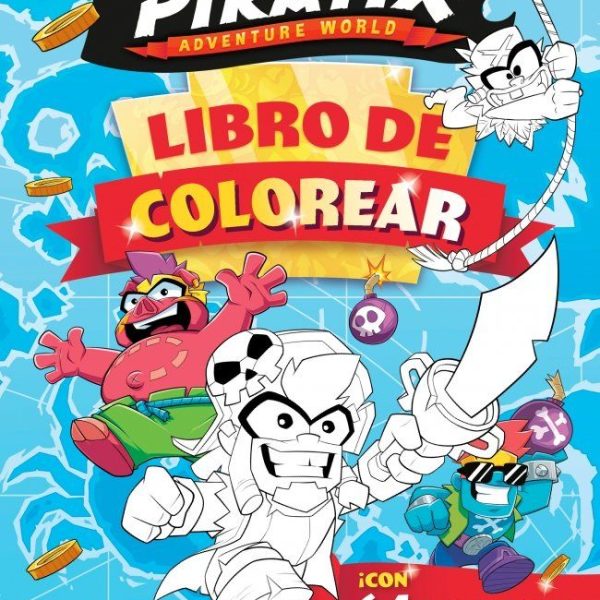PIRATIX. ACTIVIDADES - LIBRO DE COLOREAR ¡CON 64 DIBUJOS PARA COLOREAR!