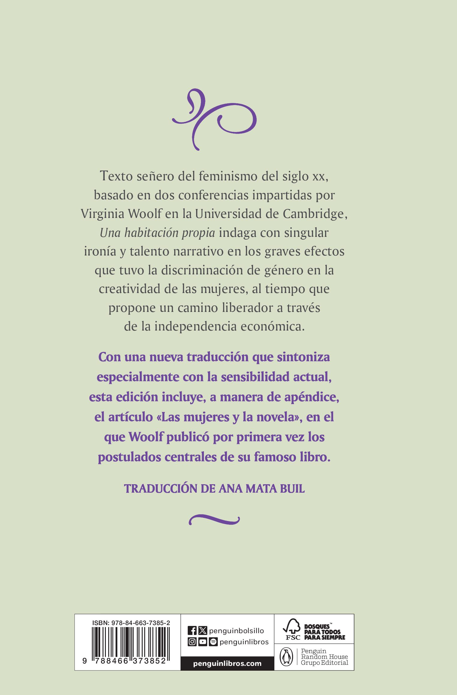 UNA HABITACIÓN PROPIA (NUEVA TRADUCCIÓN)