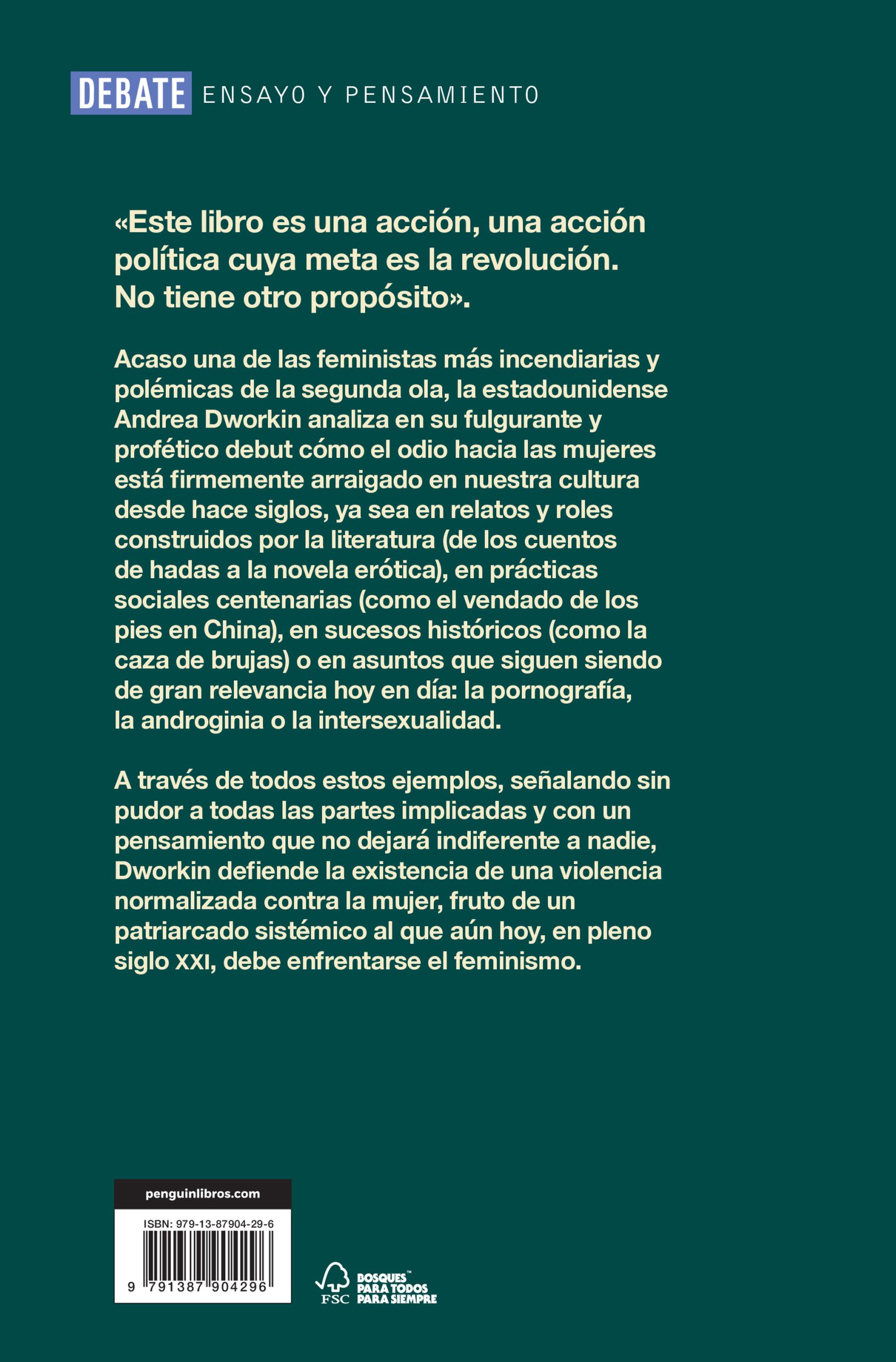 ODIAR A LAS MUJERES