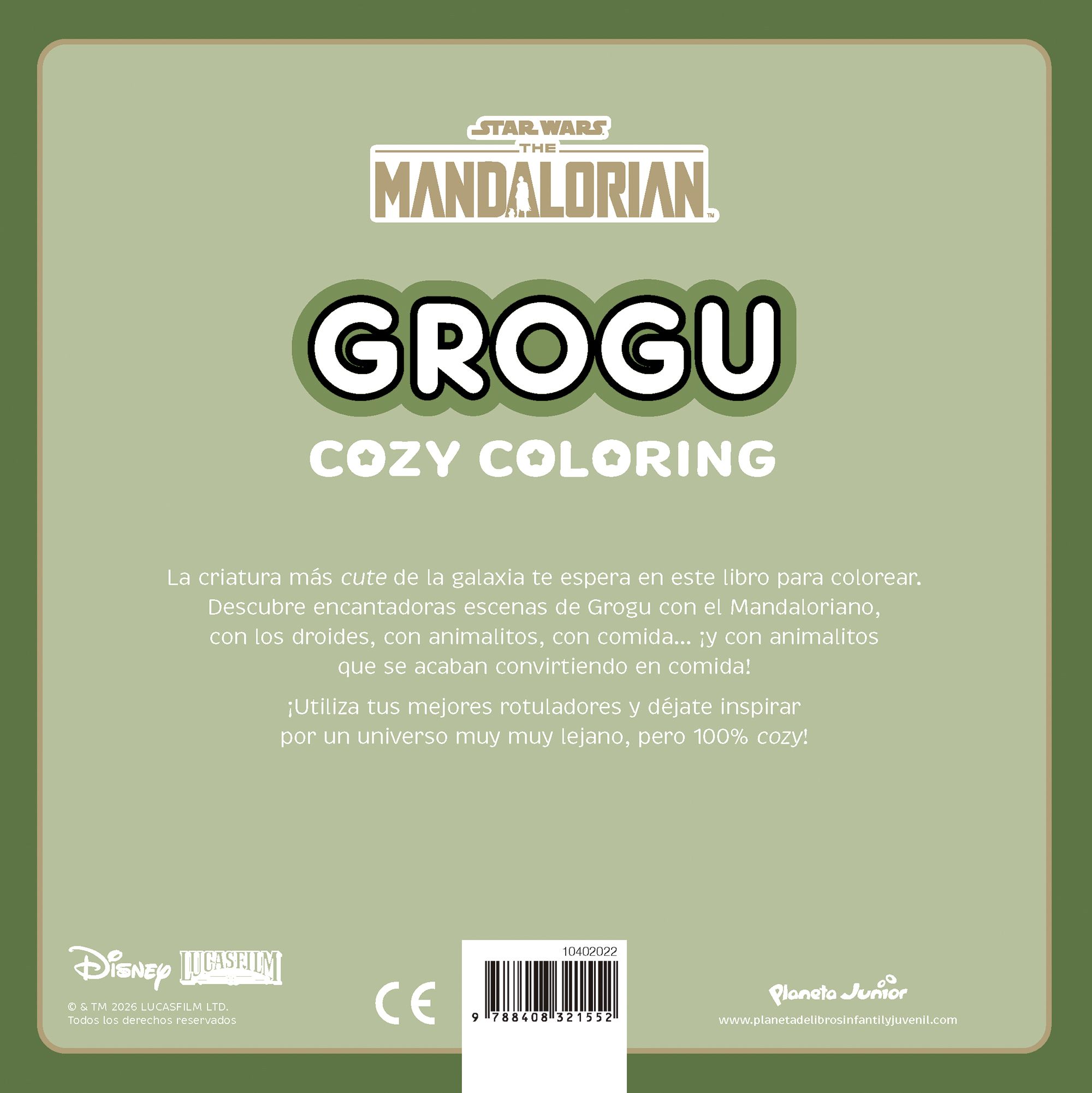 STAR WARS. THE MANDALORIAN. GROGU. COZY COLORING