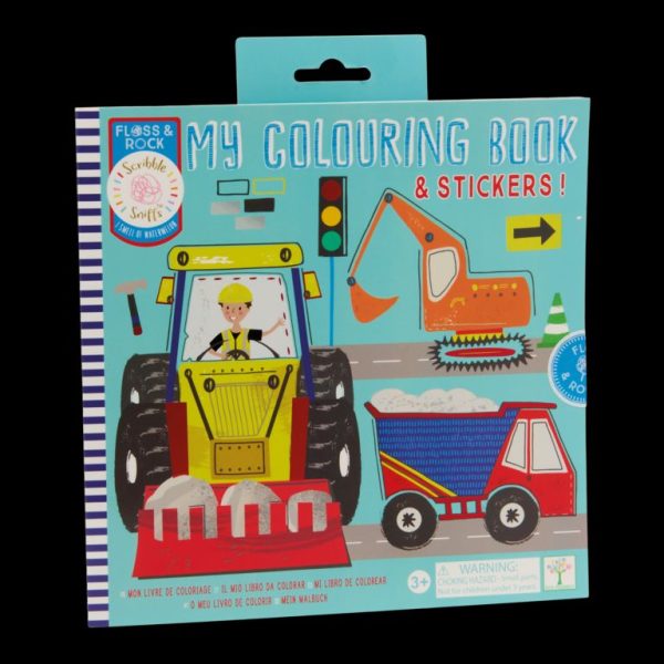 LIBRO PARA COLOREAR CON FRAGANCIA Y ADHESIVOS CONSTRUCTION